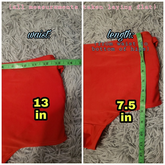 SWIMWEAR | Red Highwaisted Bikini Bottoms! - Picture 5 of 6